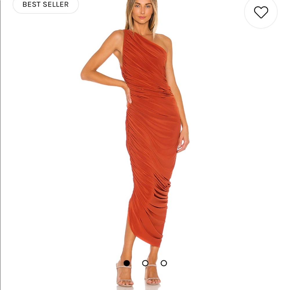 Norma Kamali Diana Gown in Cinnamon